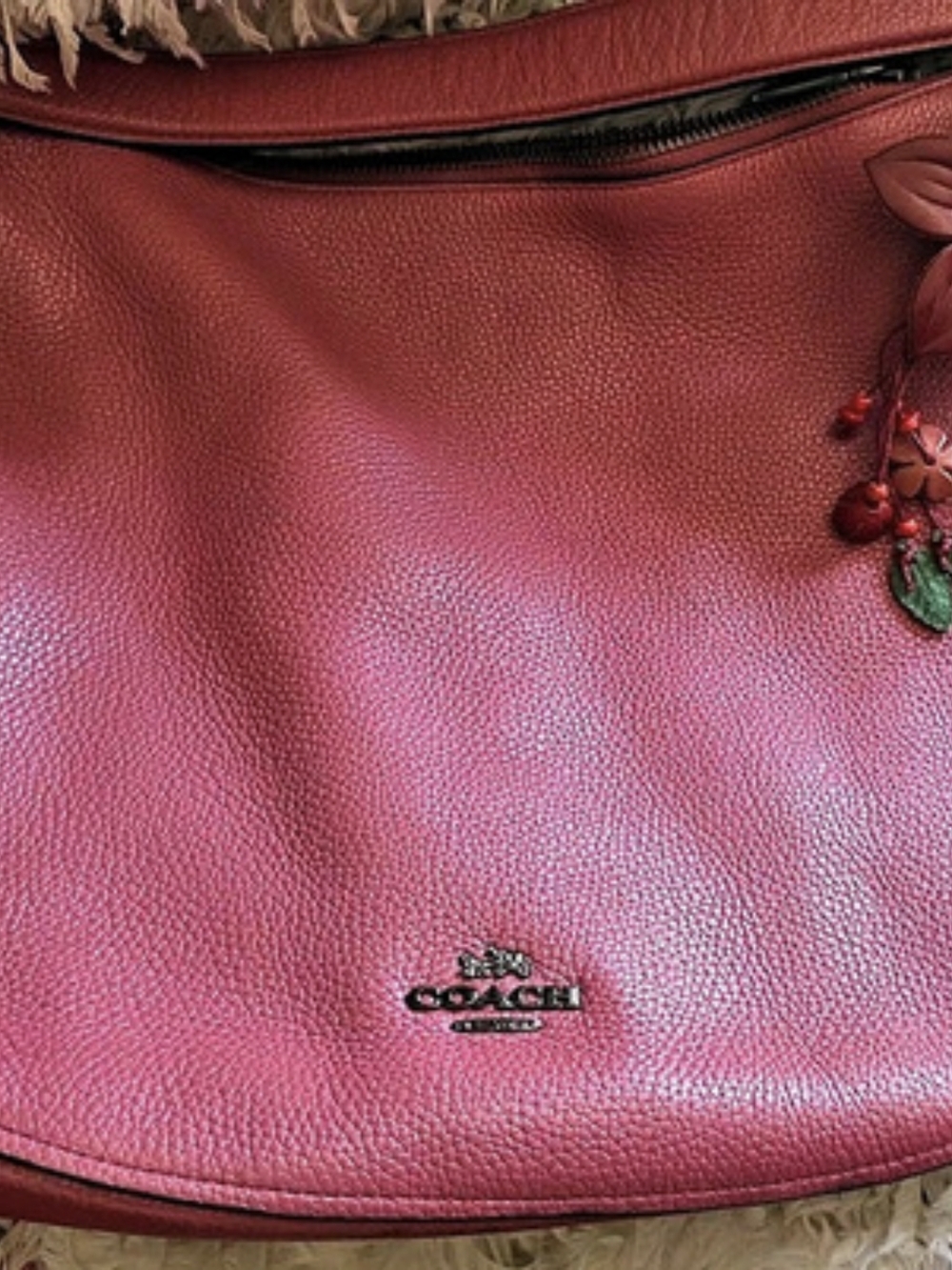 Coach Chelsea Hobo 32 Pink Floral Hobo Bag